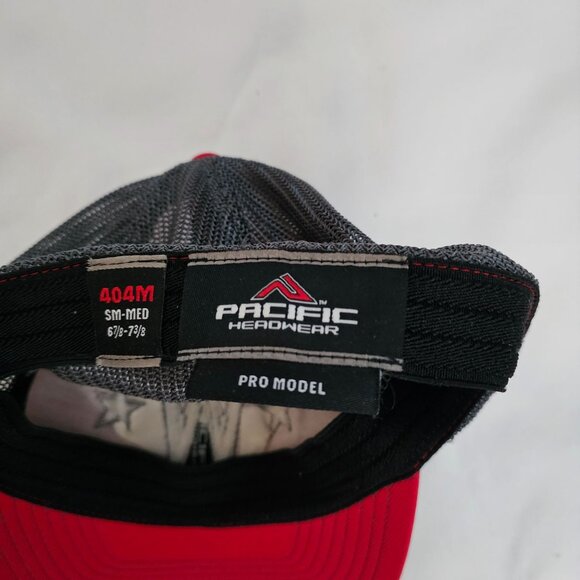 Pacific Headwear Washington Nationals On Field Pro Model Hat Red/Black Size S-M - Picture 5 of 6